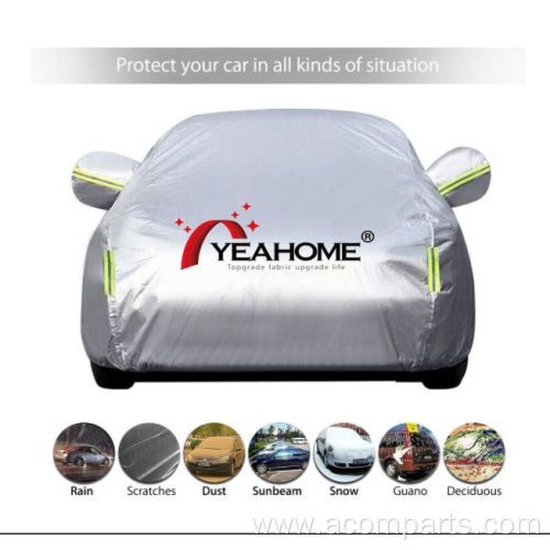 All Weather Protection Car Covers Silver Coating Material